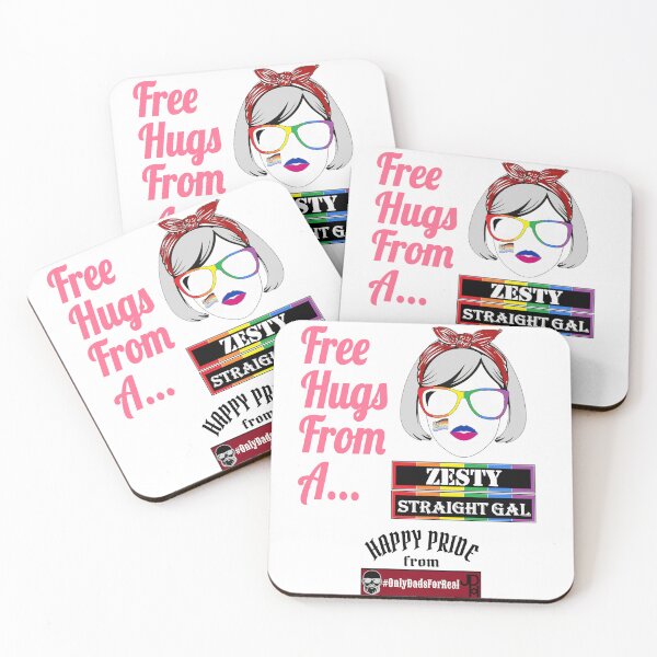 Item preview, Free Hugs Zesty Straight Gal (White) *More Colors Available in Collection designed and sold by OnlyDadsForReal.