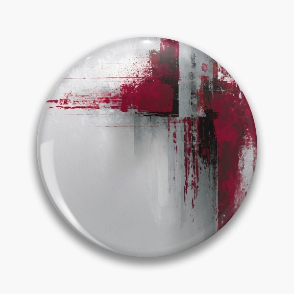 Item preview, Vertical Red Splash Abstract Expression - Textured Red Palette No.27 designed and sold by SlowRegardArt.