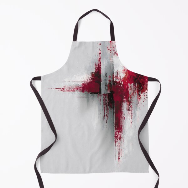 Item preview, Vertical Red Splash Abstract Expression - Textured Red Palette No.27 designed and sold by SlowRegardArt.