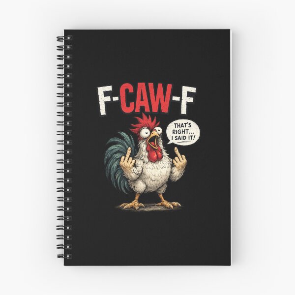 Item preview, F-Caw-F Funny Sassy Raven Rooster Chicken designed and sold by silverhexagon.