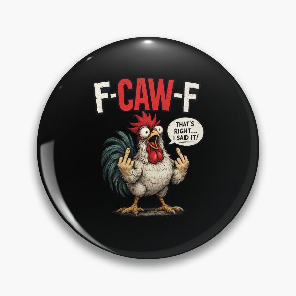 Item preview, F-Caw-F Funny Sassy Raven Rooster Chicken designed and sold by silverhexagon.