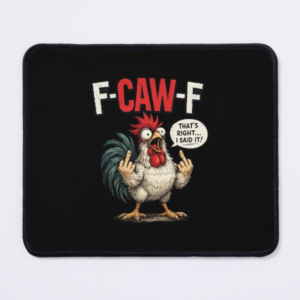 Item preview, F-Caw-F Funny Sassy Raven Rooster Chicken designed and sold by silverhexagon.