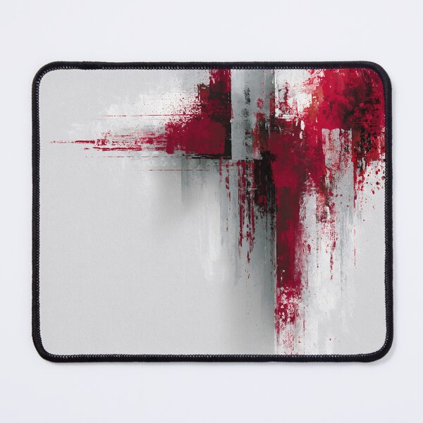 Item preview, Vertical Red Splash Abstract Expression - Textured Red Palette No.27 designed and sold by SlowRegardArt.