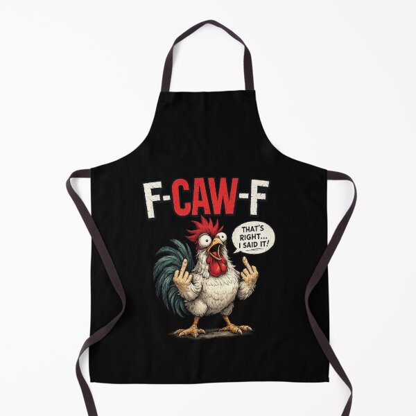 Item preview, F-Caw-F Funny Sassy Raven Rooster Chicken designed and sold by silverhexagon.