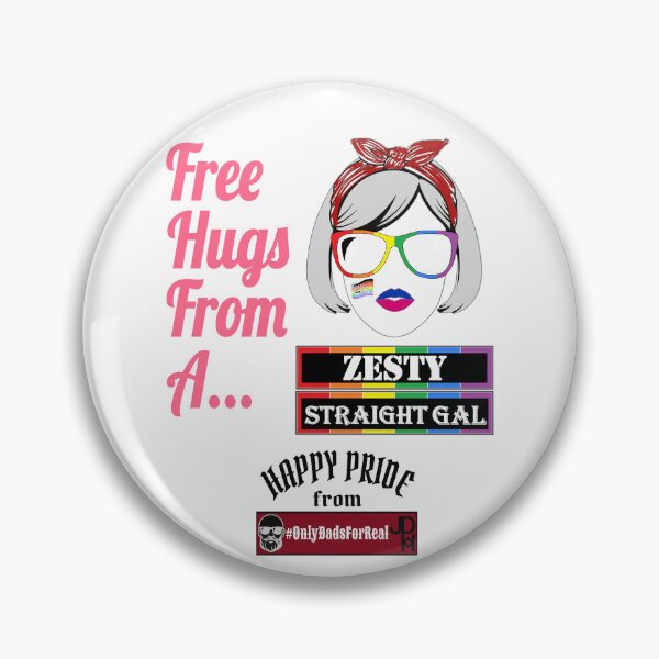 Item preview, Free Hugs Zesty Straight Gal (White) *More Colors Available in Collection designed and sold by OnlyDadsForReal.