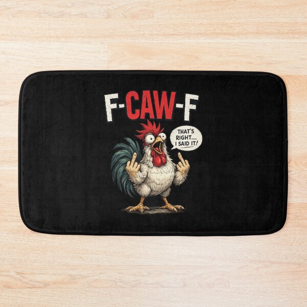 Item preview, F-Caw-F Funny Sassy Raven Rooster Chicken designed and sold by silverhexagon.