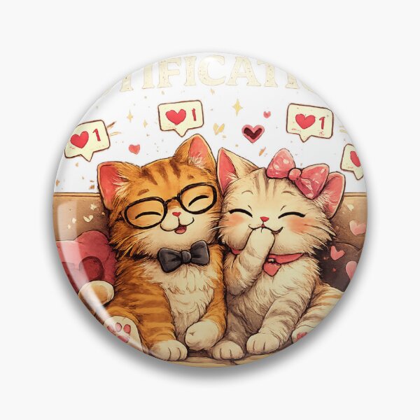 Item preview, You're My Favorite Notification | Cute Cat Couple Romantic Love Design designed and sold by ArjunDev1994.