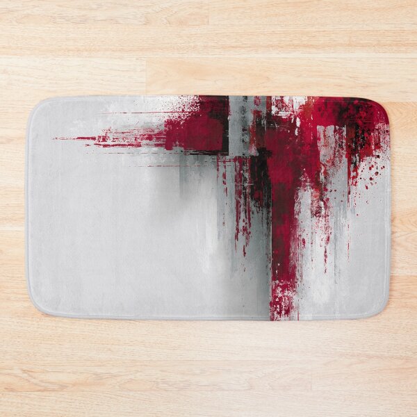 Item preview, Vertical Red Splash Abstract Expression - Textured Red Palette No.27 designed and sold by SlowRegardArt.