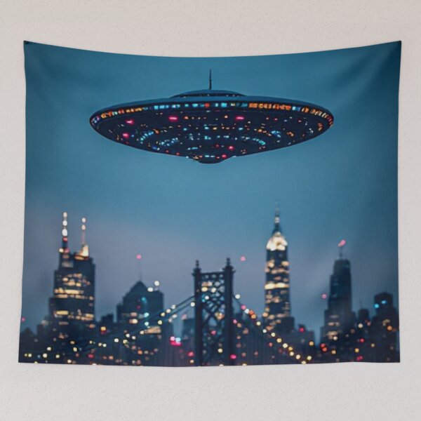 Item preview, Ufo In the City designed and sold by TheDarkWardrobe.