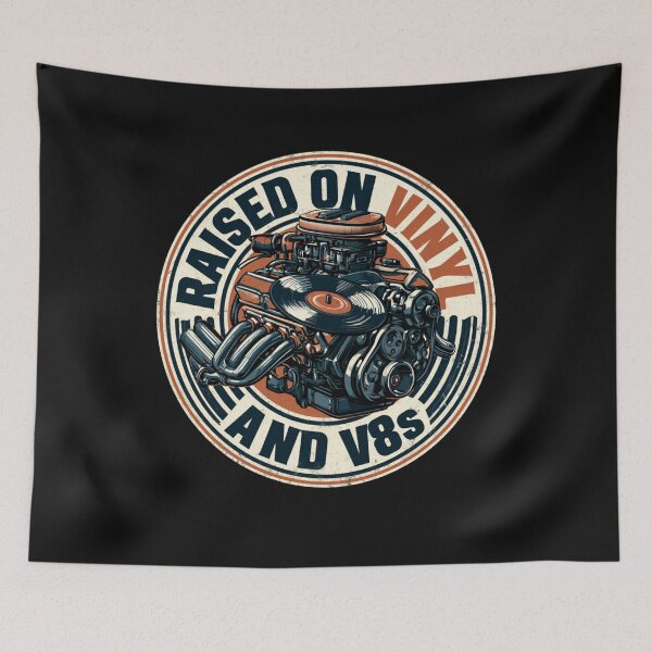 Item preview, Raised On Vinyl and V8s designed and sold by FizjoHed.