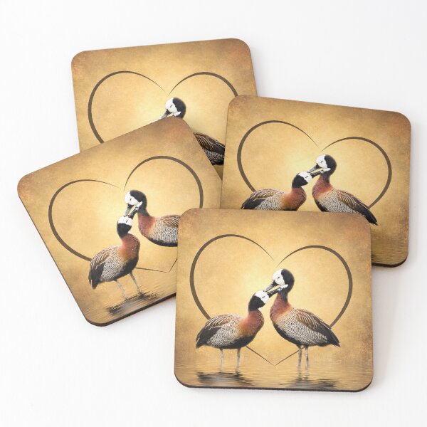 Item preview, White-faced Whistling Duck Sweethearts | Romantic Bird Art designed and sold by Kimberly Palmer.