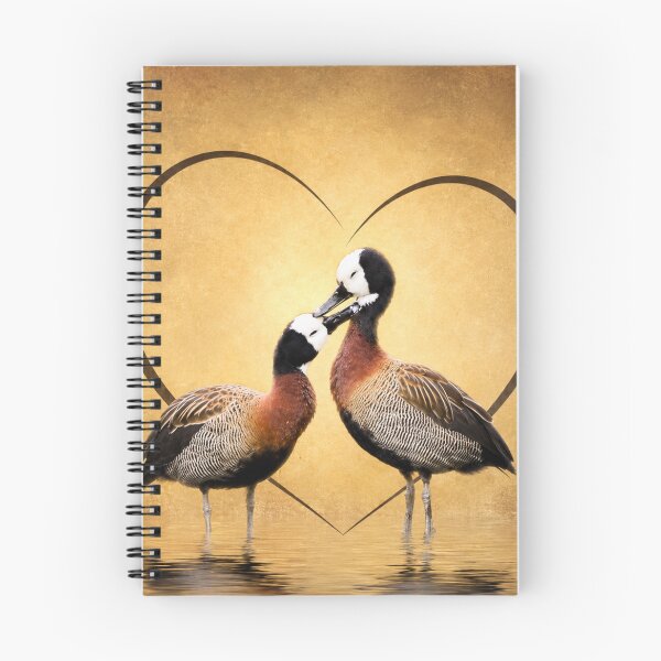 Item preview, White-faced Whistling Duck Sweethearts | Romantic Bird Art designed and sold by Kimberly Palmer.