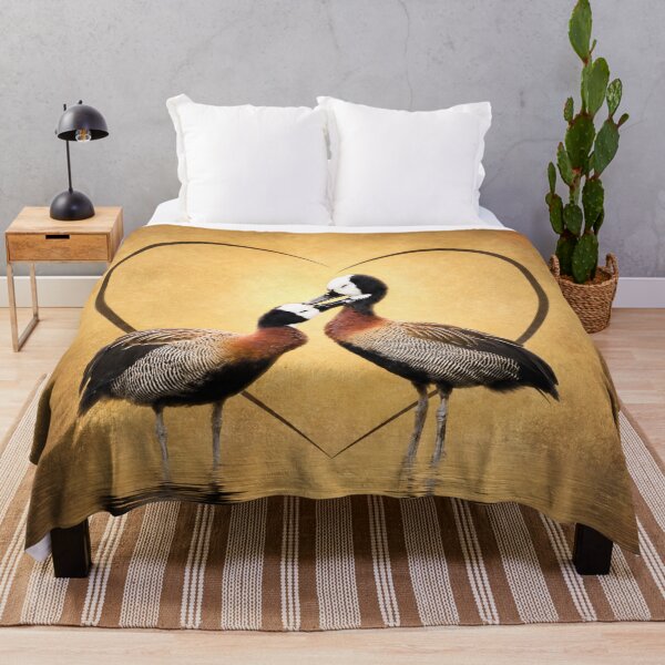 Item preview, White-faced Whistling Duck Sweethearts | Romantic Bird Art designed and sold by Kimberly Palmer.