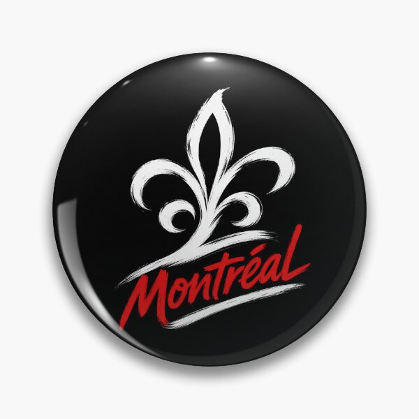Item preview, Montreal Fleur De Lis French Quebec Brush Art designed and sold by Fenay Designs.