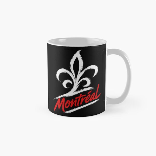 Aperçu de l'œuvre Montréal Fleur De Lis Français Québec Brush Art créée et vendue par Fenay Designs.
