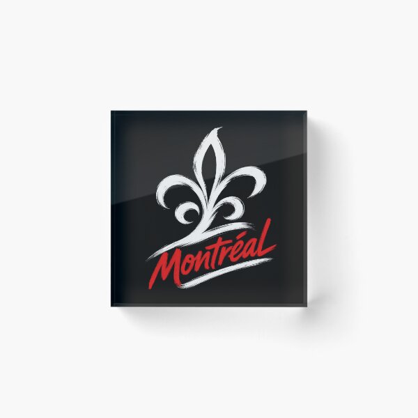 Item preview, Montreal Fleur De Lis French Quebec Brush Art designed and sold by Fenay Designs.