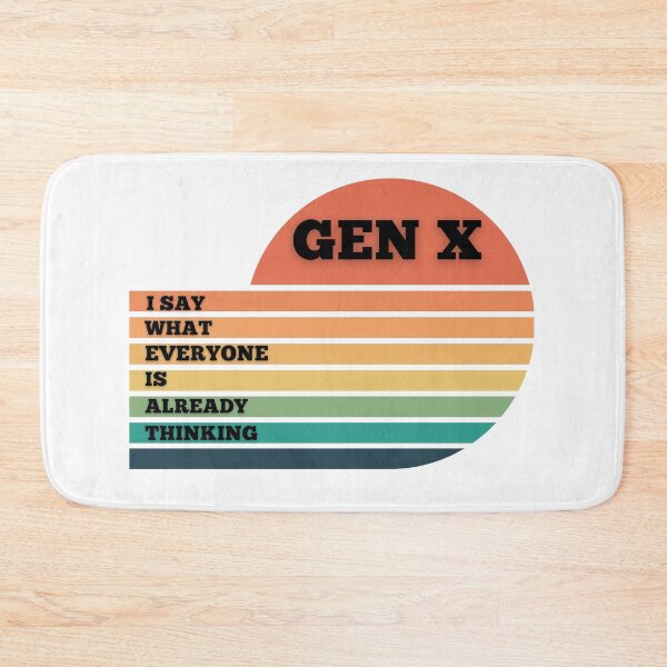 Item preview, Gen X I Say What Everyone Is Already thinking Retro Multicolour Circle T-shirt designed and sold by Teechuckle.