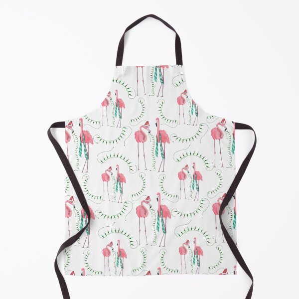 Item preview, Flamingos and Christmas Lights Design Part of Coastal Christmas Collection in Pink, Blue and Sand designed and sold by PD-Coastal.