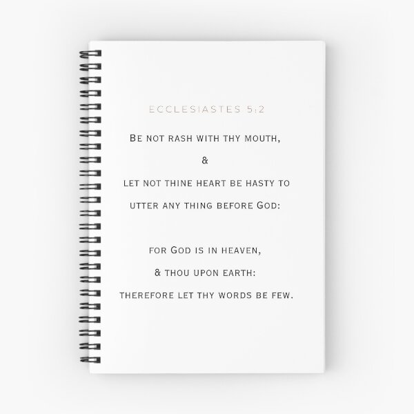 Item preview, Ecclesiastes 5:2 designed and sold by Undonemadenew.