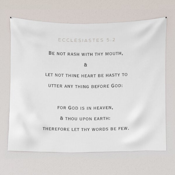 Item preview, Ecclesiastes 5:2 designed and sold by Undonemadenew.