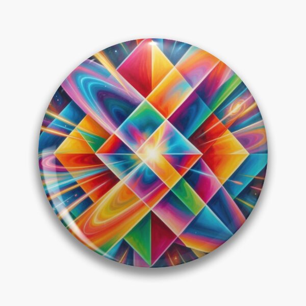 Item preview, Pop Art-inspired geometric neon pattern with cosmic energy in the style of modern Warhol aesthetics designed and sold by FotoworldEdel.