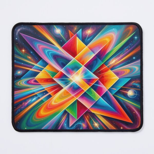 Item preview, Pop Art-inspired geometric neon pattern with cosmic energy in the style of modern Warhol aesthetics designed and sold by FotoworldEdel.
