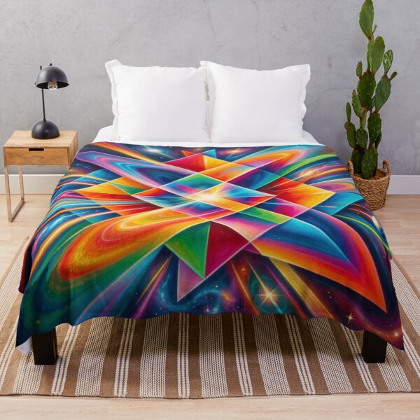 Item preview, Pop Art-inspired geometric neon pattern with cosmic energy in the style of modern Warhol aesthetics designed and sold by FotoworldEdel.