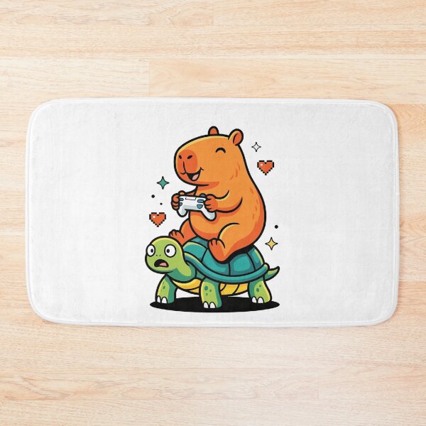 Item preview, Cute Capybara Playing Video Games designed and sold by studio-ssaam.