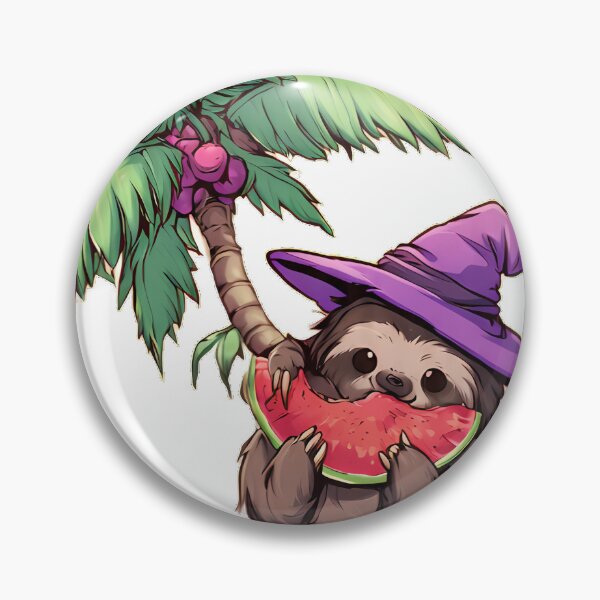 Item preview, Watermelon Witch Sloth designed and sold by pumsquare.