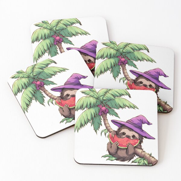 Item preview, Watermelon Witch Sloth designed and sold by pumsquare.