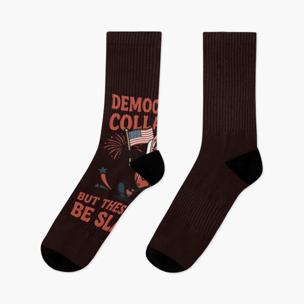 Item preview, Democracys Collapsin But These Wieners Be Slappin Funny Hot Dog designed and sold by mari-kayden.