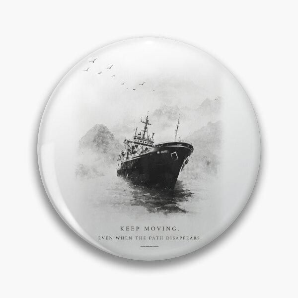 Item preview, Keep Moving Shipwreck Vintage White T-Shirt Dark Nautical designed and sold by IXM_CREATION.
