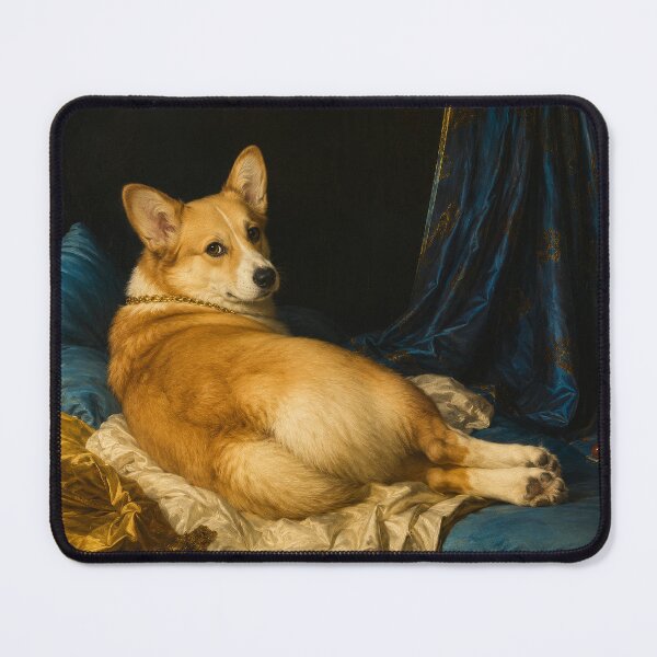 Item preview, Corgi Grande Odalisque Parody Classical Painting Dog Lover designed and sold by bosamji.