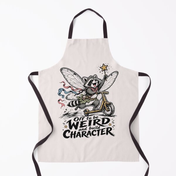 Item preview, Off To Be Weird And Build Character Funny Fairy Raccoon designed and sold by mari-kayden.