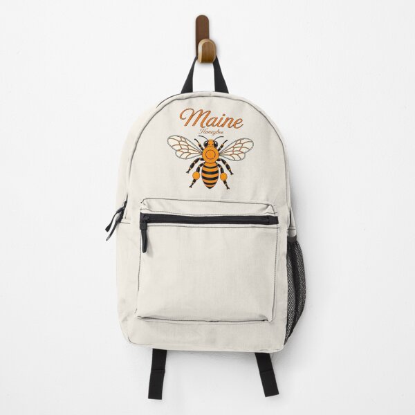 Item preview, Maine Honeybee State Insect Retro Poster designed and sold by The-Drip-Studio.