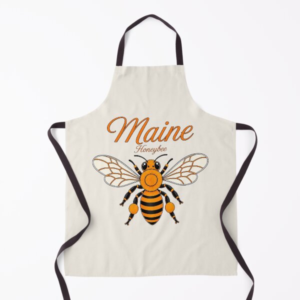 Item preview, Maine Honeybee State Insect Retro Poster designed and sold by The-Drip-Studio.