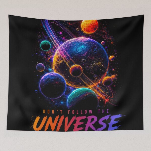 Item preview, Cosmic Universe Art T-Shirt – Don’t Follow the Universe, You Are the Cosmos | Galaxy Space Aesthetic Graphic Tee designed and sold by AbstractAuraArt.