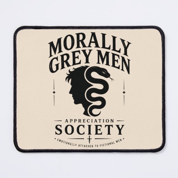 Item preview, Morally Grey Men Fan Club – Fantasy Reader Gothic Aesthetic Design designed and sold by Moonwoven Studio.