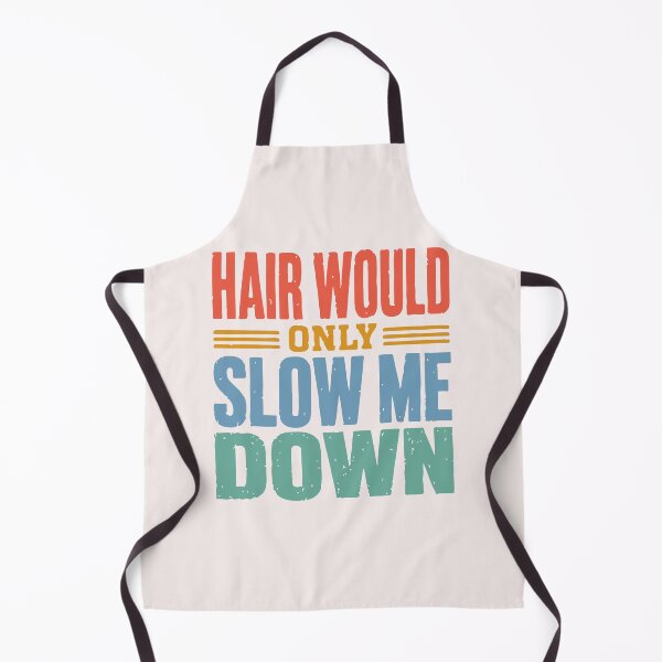 Item preview, Hair Would Only Slow Me Down Funny Bald Guy Retro designed and sold by mari-kayden.