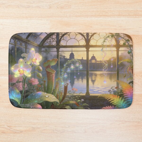Item preview, Enchanted Orchid Glasshouse at Twilight designed and sold by BlareBlare.