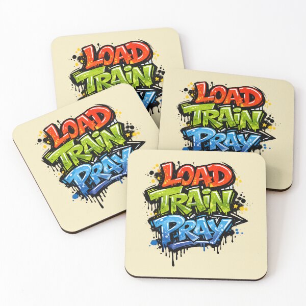 Item preview, Load Train Pray – Machine Learning Graffiti designed and sold by Nerd Romance Café.