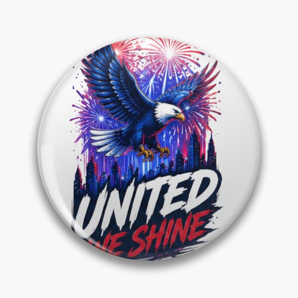 Item preview, United We Shine Patriotic Eagle July 4th designed and sold by novaduman.