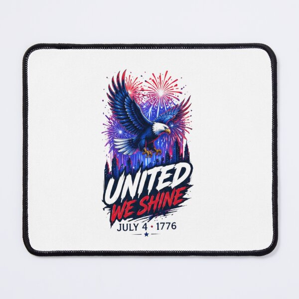 Item preview, United We Shine Patriotic Eagle July 4th designed and sold by novaduman.
