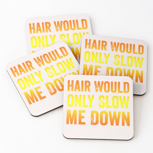 Item preview, Hair Would Only Slow Me Down Retro Gradient Bald Guy designed and sold by mari-kayden.