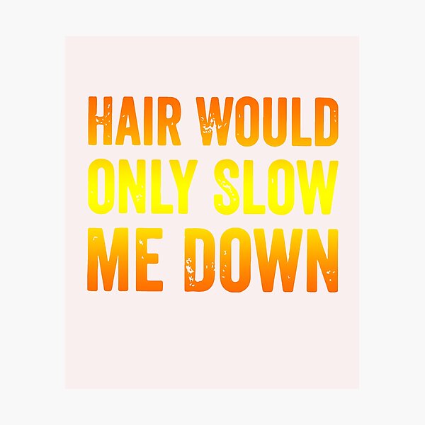 Item preview, Hair Would Only Slow Me Down Retro Gradient Bald Guy designed and sold by mari-kayden.