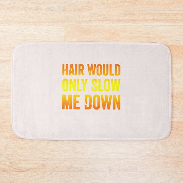 Item preview, Hair Would Only Slow Me Down Retro Gradient Bald Guy designed and sold by mari-kayden.