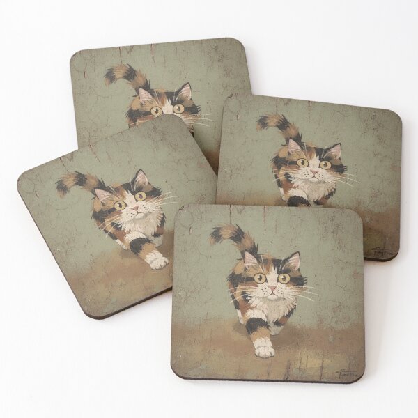 Item preview, Calico Cat 3AM Zoomies designed and sold by PictorialWhimsy.