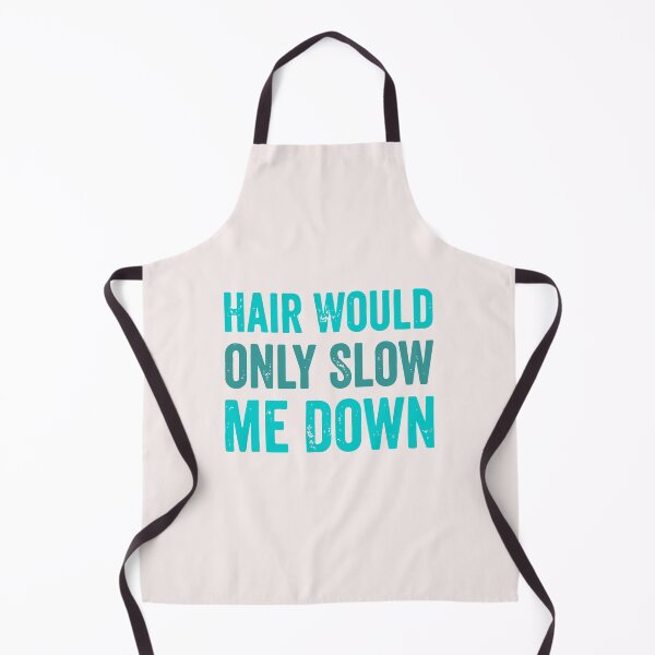 Item preview, Hair Would Only Slow Me Down Teal Bald Guy Humor designed and sold by mari-kayden.