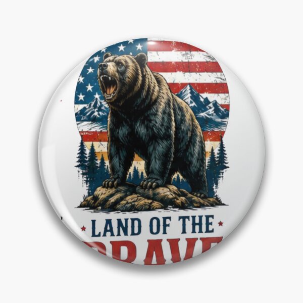Item preview, Land of the Brave Patriotic Bear designed and sold by novaduman.