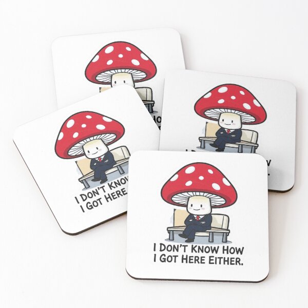 Item preview, I Don't Know How I Got Here Either Mushroom Suit Funny Design designed and sold by BooDesignStudio.